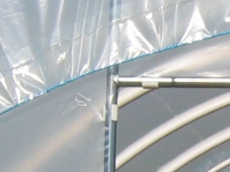 Tunele foliowe ogrodnicze PCV PCW - bramka metalowa